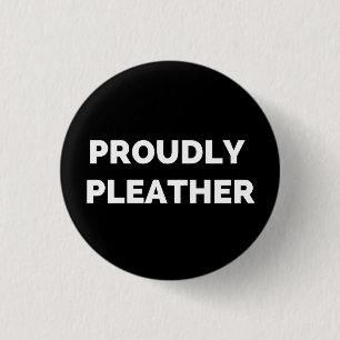 得意気にPLEATHER 缶バッジ
