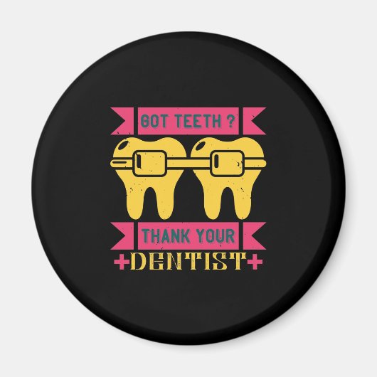 得感謝してい歯 マグネット (正面)