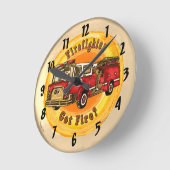 得消防の時計 ラウンド壁時計 (傾斜)