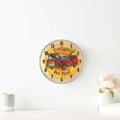 得消防の時計 ラウンド壁時計 (ホーム)