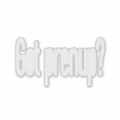 得準備？(白) シール (正面)