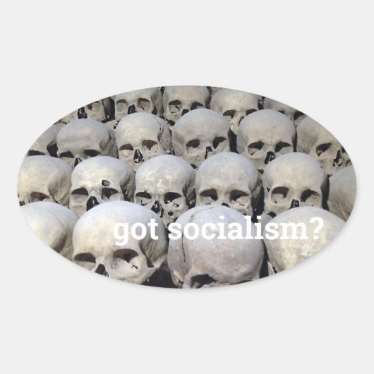 得社会主義？ 楕円形シール (正面)