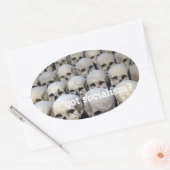 得社会主義？ 楕円形シール (封筒)