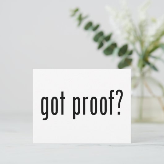 得証拠？ ポストカード (スタンド正面)