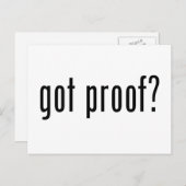 得証拠？ ポストカード (正面/裏面)