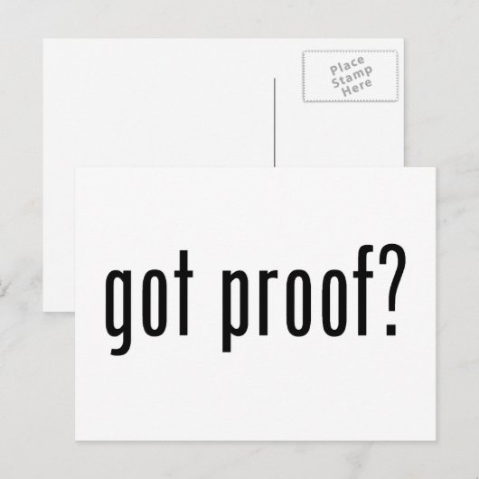 得証拠? ポストカード (正面/裏面)