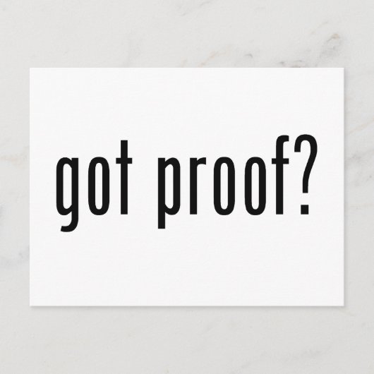 得証拠？ ポストカード (正面)