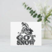 得雪動揺して ポストカード (スタンド正面)