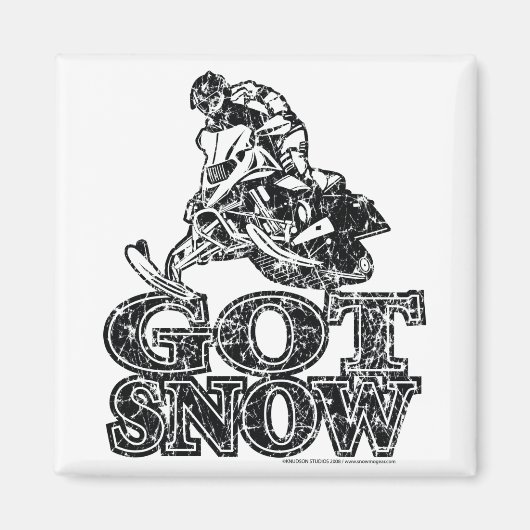 得雪動揺して マグネット (正面)