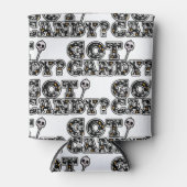 得飴？ブラック&ホワイトスカルズスクカーハロウィーン 缶クーラー (正面)