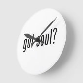 得魂？ ラウンド壁時計 (傾斜)