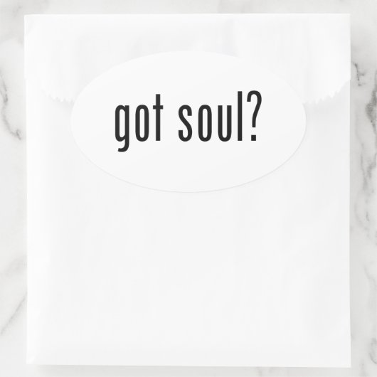 得魂? 楕円形シール (バッグ)