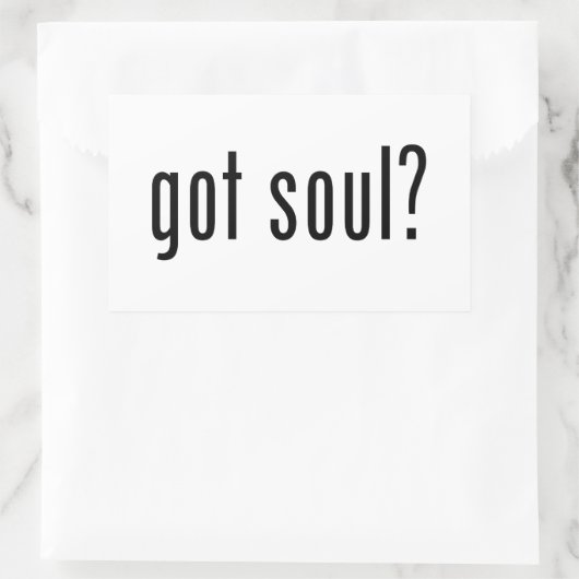 得魂? 長方形シール (バッグ)