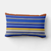 得 – ジェルト – チョコレートコイングループ化ストライプ-2- ランバークッション (裏面)