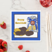 得 – ジェルト – チョコレート – コイングルーピング – ブルー –  スタンダードランチョンナプキン (インサイチュ)