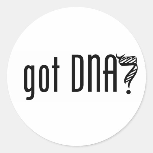 得DNA? ラウンドシール (正面)
