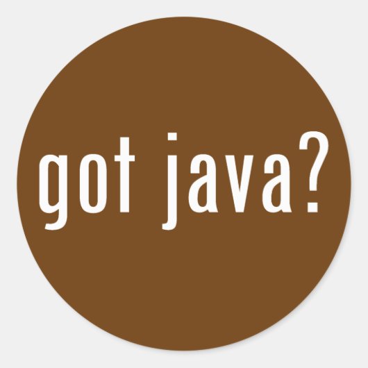 得java? ラウンドシール (正面)