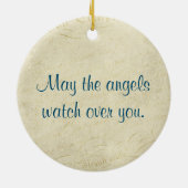 御使いたちがあなたを見守ってくださるようお願い セラミックオーナメント (裏面)