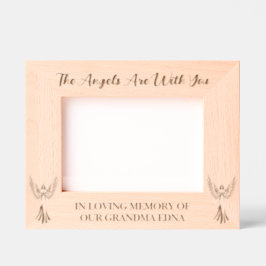 御使いたちがお前と共にいる | 愛情に満ちたメモリで7x5 レーザー彫刻フレーム