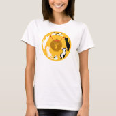 御守六猫 Tシャツ レディース (正面)