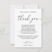 御恩に代わる座席表 案内状 (正面)