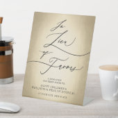 御恩の印に代わる書結婚物 台座サイン (インサイチュ)