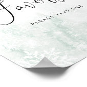 御恩は一つ看板を出して下さい。冬の赤面 ポスター (角)