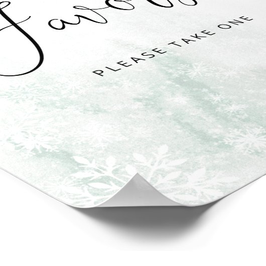 御恩は一つ看板を出して下さい。冬の赤面 ポスター (角)