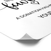 御恩シンプル書に代わる墨書 ポスター (角)