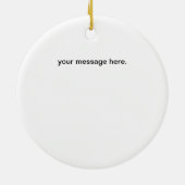 御曹司FR-Sのフェイクなカーボンとの黒いシルエットのロゴ セラミックオーナメント (裏面)