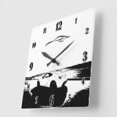 御曹司FRSの圧延の打撃 スクエア壁時計 (傾斜)