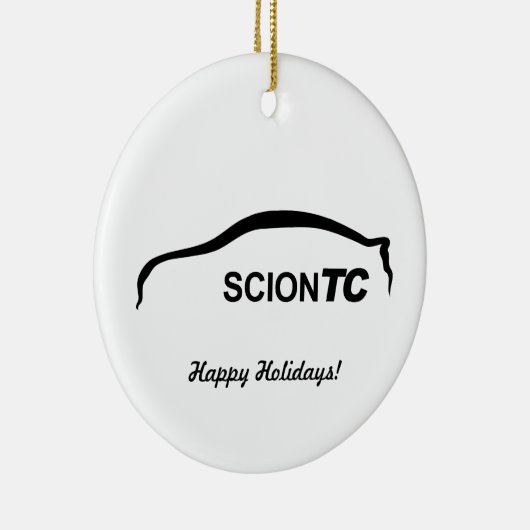 御曹司TCの黒いシルエットのクリスマスのオーナメント セラミックオーナメント (右)