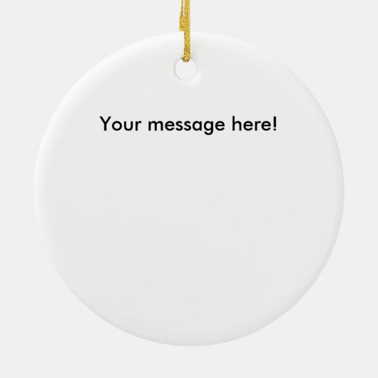 御曹司TCの黒いシルエットのクリスマスのオーナメント セラミックオーナメント (裏面)