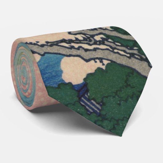 御殿山北斎日本のファインアート ネクタイ (ロール)