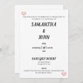 御臨席の儀 招待状 (正面/裏面)