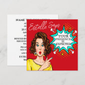 御臨席を乞う 招待状 (正面/裏面)