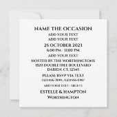 御臨席を乞う 招待状 (裏面)