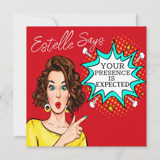 御臨席を乞う 招待状 (正面)