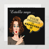 御臨席を乞う 招待状 (正面/裏面)