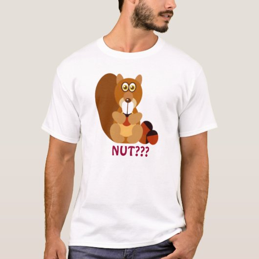 御馳走…ナットを持つリスか。か。か。 Tシャツ (正面)