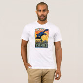 "御馳走EM荒い"広告ポスター Tシャツ (正面フル)