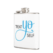 御馳走Yoの自己の青 フラスク (左)