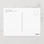 復元されたカラーアンリルーソー熱帯ジャングルアート ポストカード (裏面)