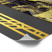 復元されたクリムトウォーターセルパンアールヌーボー ポスター (角)