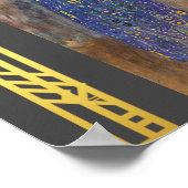 復元されたクリムトエミリーアールヌーボー絵画ズ ポスター (角)