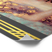 復元されたクリムトジュディスホラフェルネスアールヌーボーデコ ポスター (角)