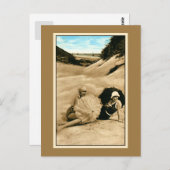 復元されたヴィンテージ入浴美しい、砂丘 ポストカード (正面/裏面)