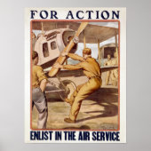 復元された航空サービスの活動の参加 ポスター (正面)