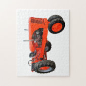 復元された赤トラクター ジグソーパズル (縦)