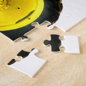 復元ヴィンテージグリーントラクタ ジグソーパズル (側面)